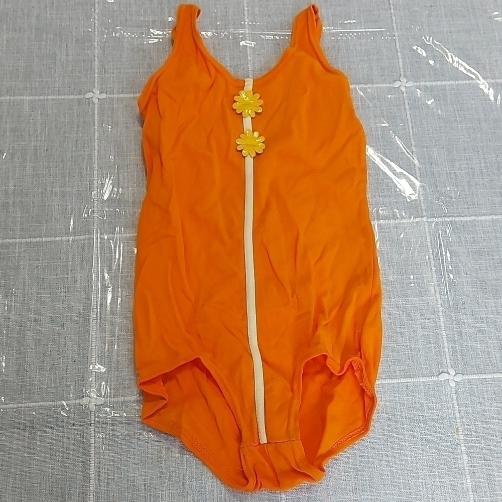 Vintage orange bathing suite size 12
